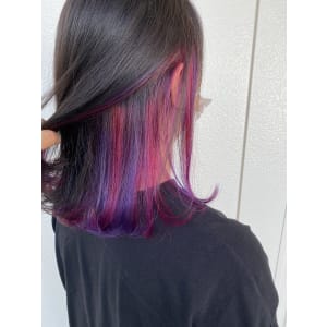 インナーカラー☆ピンクパープル