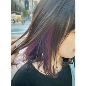 インナーカラー☆ピンクパープル