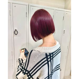 deep pink bob