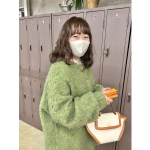 コテ巻き風ゆるパーマ×まろベージュ