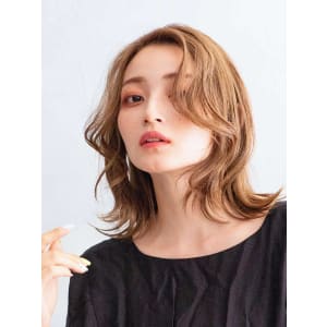 顔周りレイヤーミディアム - HAIR & MAKE EARTH 新松戸店【ヘアメイクアース シンマツドテン】掲載中