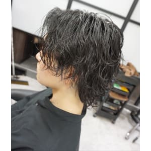 メンズ波巻きパーマスタイル