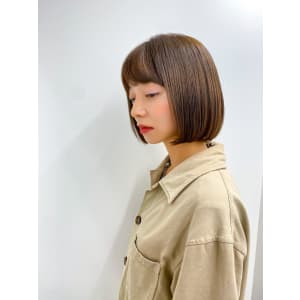 【長谷川】お洒落なフラットボブ