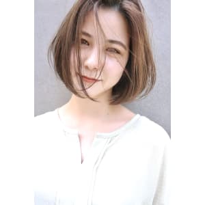 《kitin吉祥寺》透明感ベージュカラー　シースルーボブ