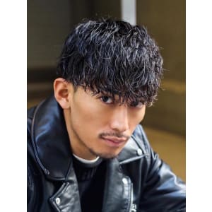 メンズヘア整形スパイラルパーマ波巻きツイストメンズパーマ髪型