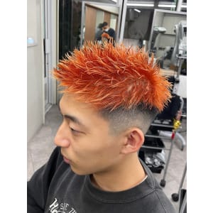 メンズヘア整形スパイラルパーマ波巻きツイストメンズパーマ髪型