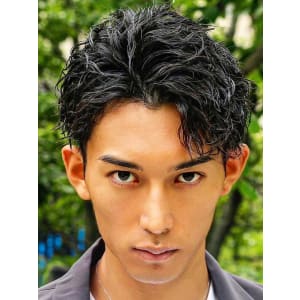 メンズヘア整形スパイラルパーマ波巻きツイストメンズパーマ髪型