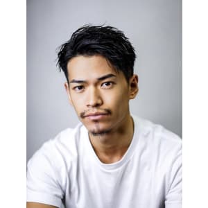 メンズヘア整形スパイラルパーマ波巻きツイストメンズパーマ髪型
