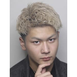 メンズヘア整形スパイラルパーマ波巻きツイストメンズパーマ髪型