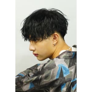 メンズヘア整形スパイラルパーマ波巻きツイストメンズパーマ髪型