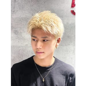 メンズヘア整形スパイラルパーマ波巻きツイストメンズパーマ髪型