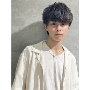 メンズヘア整形スパイラルパーマ波巻きツイストメンズパーマ髪型