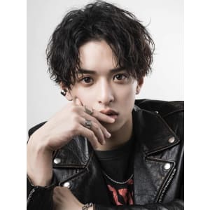 メンズヘア整形スパイラルパーマ波巻きツイストメンズパーマ髪型