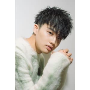 メンズヘア整形スパイラルパーマ波巻きツイストメンズパーマ髪型