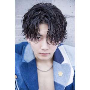 メンズヘア整形スパイラルパーマ波巻きツイストメンズパーマ髪型