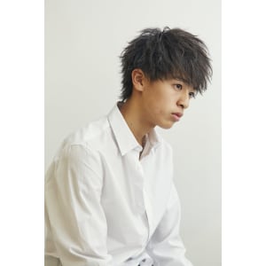 メンズヘア整形スパイラルパーマ波巻きツイストメンズパーマ髪型