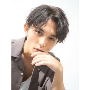 メンズヘア整形スパイラルパーマ波巻きツイストメンズパーマ髪型
