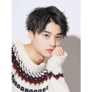 メンズヘア整形スパイラルパーマ波巻きツイストメンズパーマ髪型