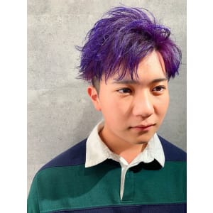 メンズヘア整形スパイラルパーマ波巻きツイストメンズパーマ髪型