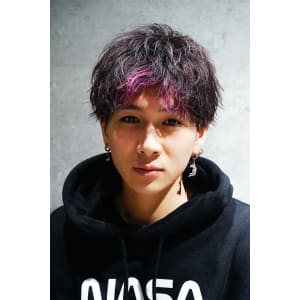 メンズヘア整形スパイラルパーマ波巻きツイストメンズパーマ髪型