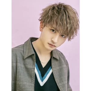 メンズヘア整形スパイラルパーマ波巻きツイストメンズパーマ髪型