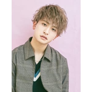 メンズヘア整形スパイラルパーマ波巻きツイストメンズパーマ髪型