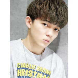 メンズヘア整形スパイラルパーマ波巻きツイストメンズパーマ髪型