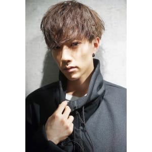 メンズヘア整形スパイラルパーマ波巻きツイストメンズパーマ髪型