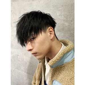 メンズヘア整形スパイラルパーマ波巻きツイストメンズパーマ髪型