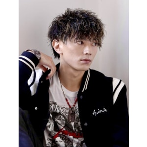 メンズヘア整形スパイラルパーマ波巻きツイストメンズパーマ髪型