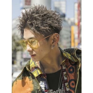 メンズヘア整形スパイラルパーマ波巻きツイストメンズパーマ髪型