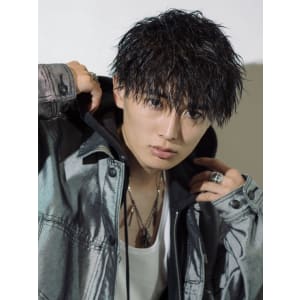 メンズヘア整形スパイラルパーマ波巻きツイストメンズパーマ髪型