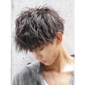 メンズヘア整形スパイラルパーマ波巻きツイストメンズパーマ髪型
