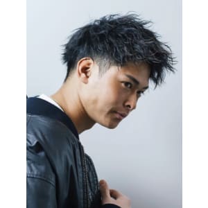 メンズヘア整形スパイラルパーマ波巻きツイストメンズパーマ髪型