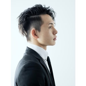 メンズヘア整形スパイラルパーマ波巻きツイストメンズパーマ髪型