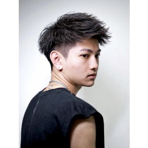 メンズヘア整形スパイラルパーマ波巻きツイストメンズパーマ髪型