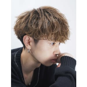 メンズヘア整形スパイラルパーマ波巻きツイストメンズパーマ髪型