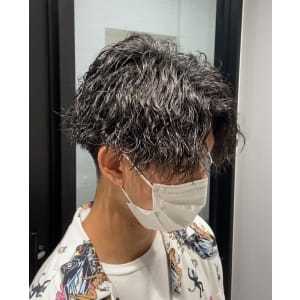 メンズヘア整形スパイラルパーマ波巻きツイストメンズパーマ髪型