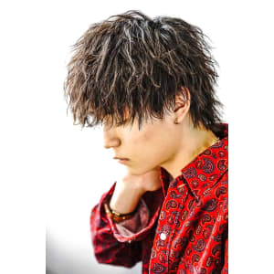 メンズヘア整形スパイラルパーマ波巻きツイストメンズパーマ髪型