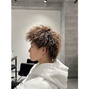 メンズヘア整形スパイラルパーマ波巻きツイストメンズパーマ髪型