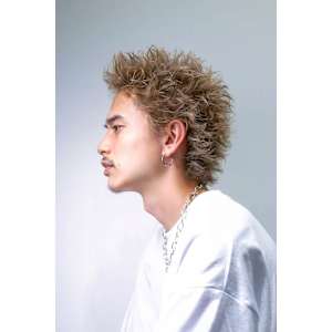 メンズヘア整形スパイラルパーマ波巻きツイストメンズパーマ髪型