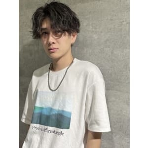 メンズヘア整形スパイラルパーマ波巻きツイストメンズパーマ髪型