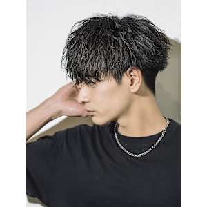 メンズヘア整形スパイラルパーマ波巻きツイストメンズパーマ髪型