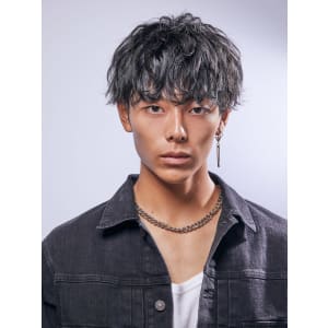 メンズヘア整形スパイラルパーマ波巻きツイストメンズパーマ髪型