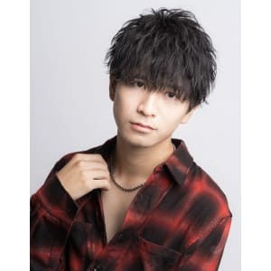 メンズヘア整形スパイラルパーマ波巻きツイストメンズパーマ髪型
