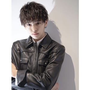 メンズヘア整形スパイラルパーマ波巻きツイストメンズパーマ髪型