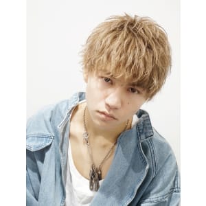メンズヘア整形スパイラルパーマ波巻きツイストメンズパーマ髪型