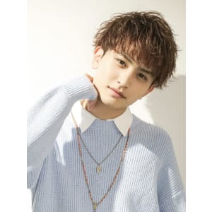 メンズヘア整形スパイラルパーマ波巻きツイストメンズパーマ髪型