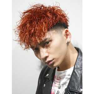 メンズヘア整形スパイラルパーマ波巻きツイストメンズパーマ髪型