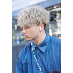 メンズヘア整形スパイラルパーマ波巻きツイストメンズパーマ髪型